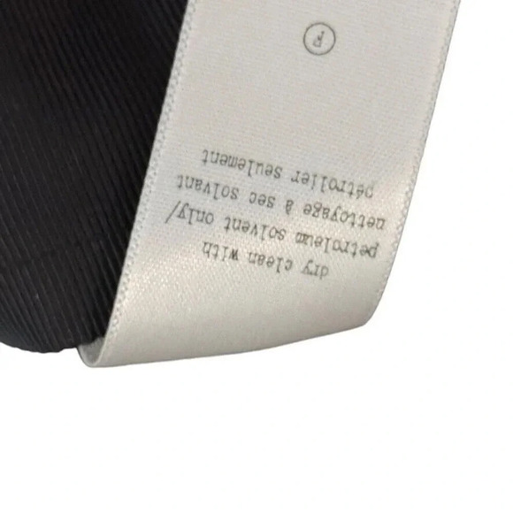 Rag & Bone Chatel Black  Side Zip Stretch Skinny Cotton Flat Front pants size 0 - Picture 6 of 8